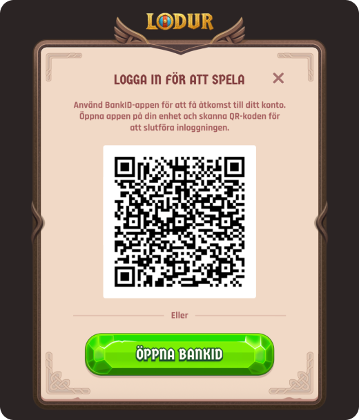Lodur casino register